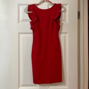 Elegant Red Sleeveless Dress